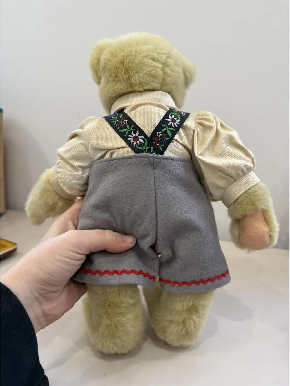 Vintage Fuzzy Vanderbear Eine Kleine Mountain Climber Stuffed Animal Plush Toy